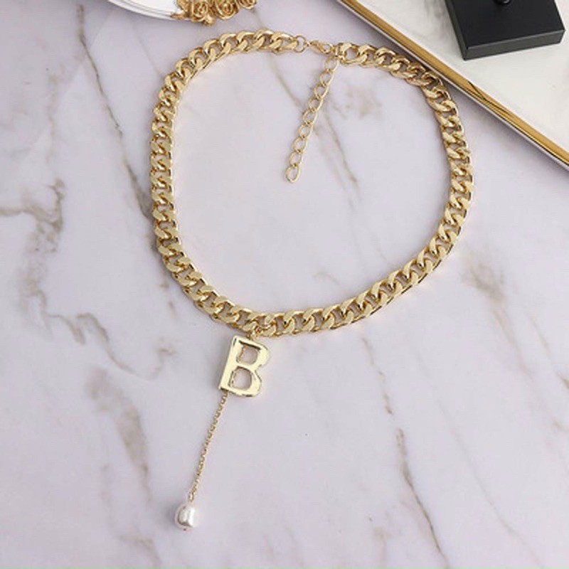 VÒNG CỔ CHỮ B/ Choker Chữ B Thời Trang Cao Cấp phụ kiện trang sức - Hari Korea Accessories