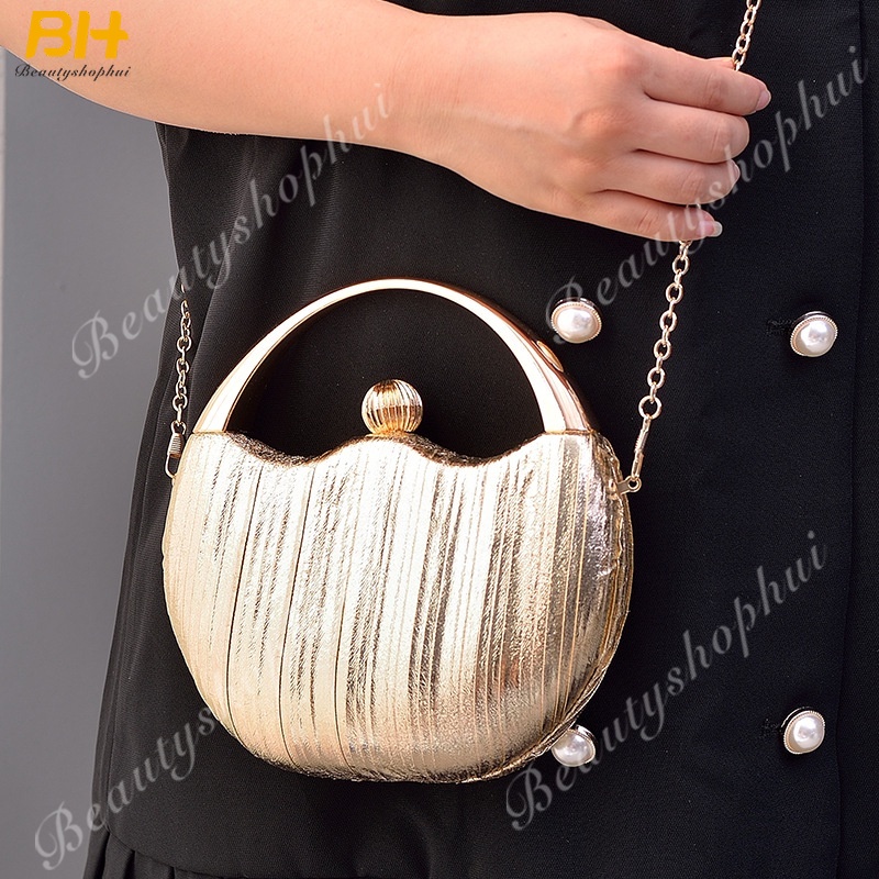 Túi Xách Tròn Phong Cách Retro Âu Mỹ