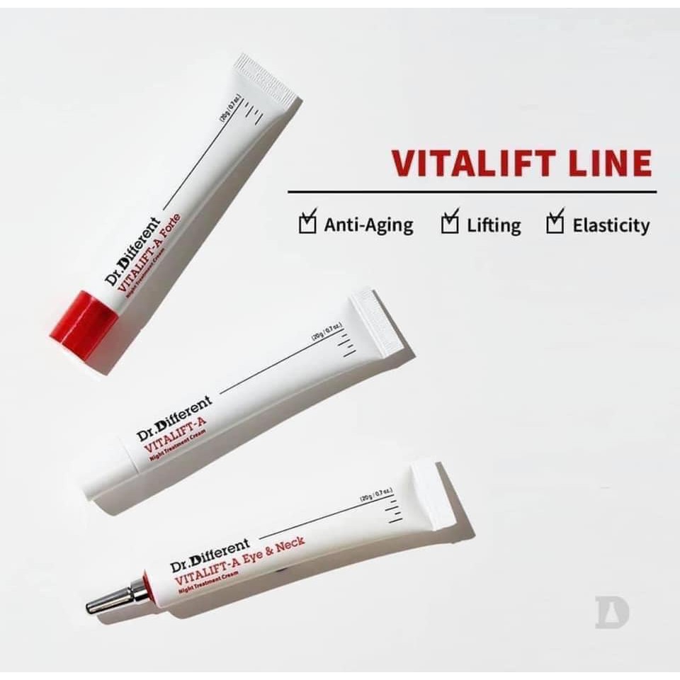 [Mẫu mới 2021] Kem dưỡng da Dr.different Vita A Cream Forte Retinal (0.1%- 0.05%)