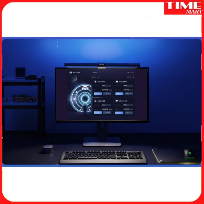 ĐÈN TREO MÀN HÌNH YEELIGHT PRO RG B- Bảo vệ mắt - Điều chỉnh màu RGB - Hỗ trợ Razer Chroma và OverWolf [TIME_MART]