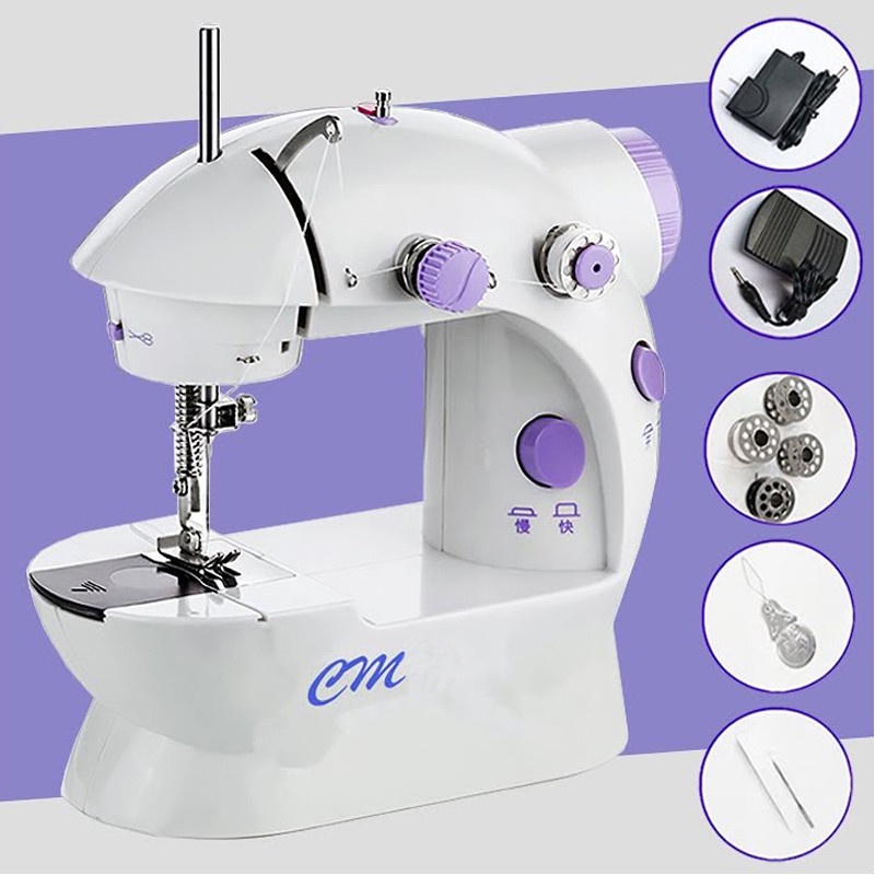 Máy May Mini Để Bàn Tiện Dụng Sewing Machine Loại Cao Cấp 2021 - Mai Anh Clover