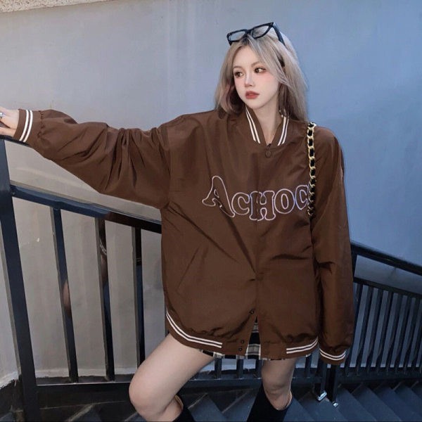 QADCOL Áo khoác bóng chày Hàn Quốc thời trang mới