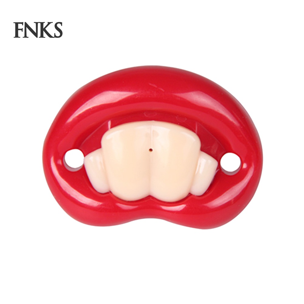 Núm ti giả hình hàm răng miệng to vui nhộn cho bé
