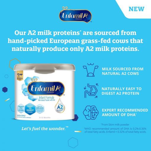 Sữa Enfamil cho bé 0-12 tháng Enfamil A2 Premium Infant Formula 553g