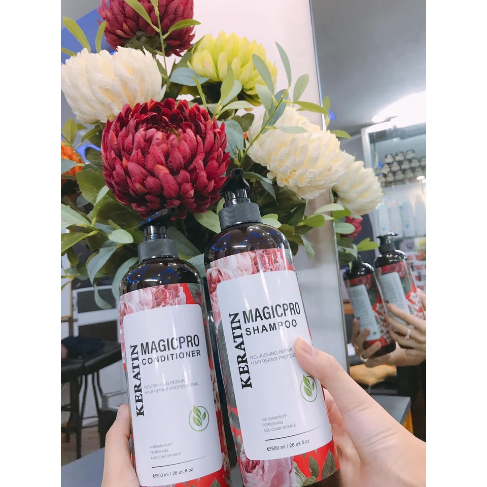 Cặp dầu gội xả Magic Pro siêu phục hồi, chăm sóc tóc hư tổn - myphamvananh