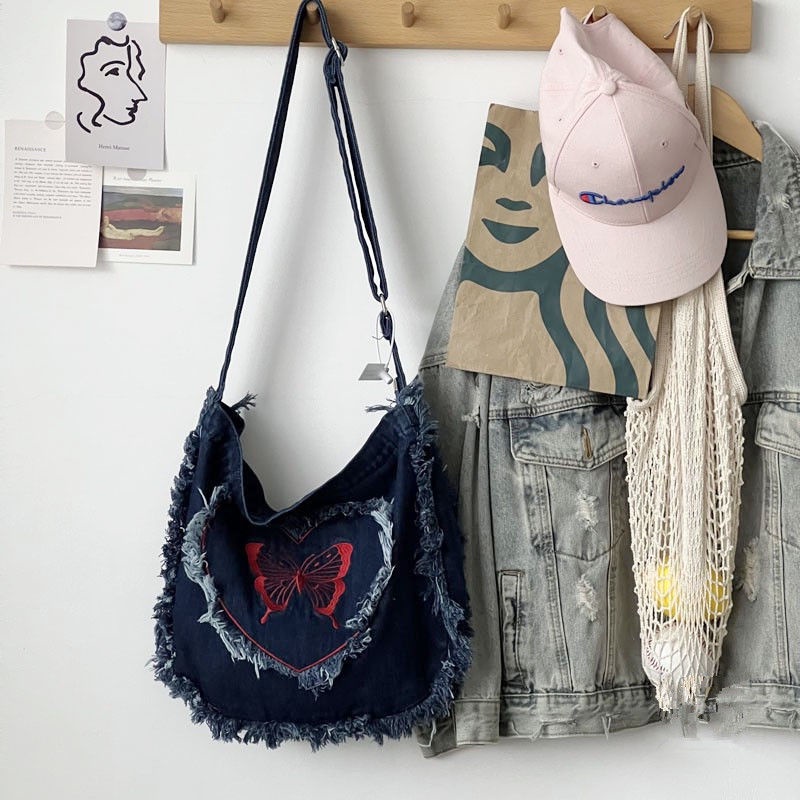 Túi Xách Denim Thời Trang Hàn Quốc Dành Cho Nữ