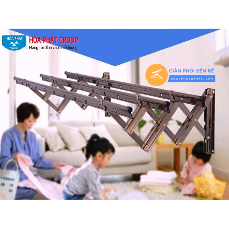 Giàn Phơi Thông Minh Gắn Tường K02 Champagne
