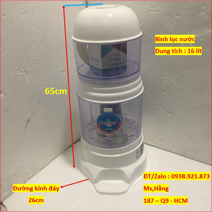 Bình Lọc Nước 16 Lít Freshet