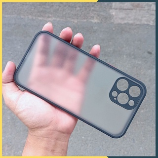 Ốp lưng Iphone 12 Pro Max nhám viền màu VER 3