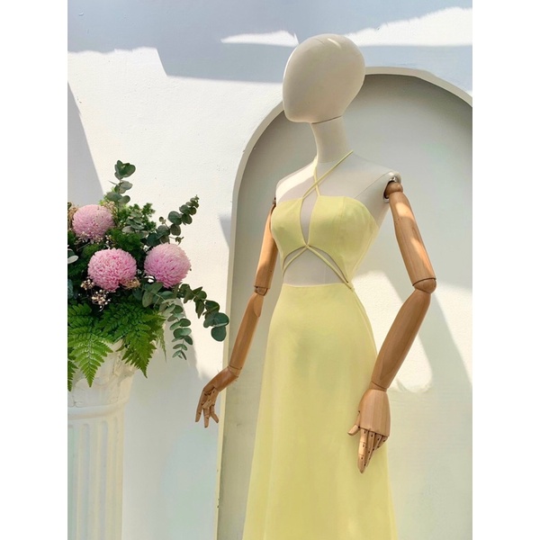 Váy maxi cut-out tôn dáng 🥦FREESHIP🥦 Váy maxi cut out cực xinh Váy có 3 màu 2 size SM