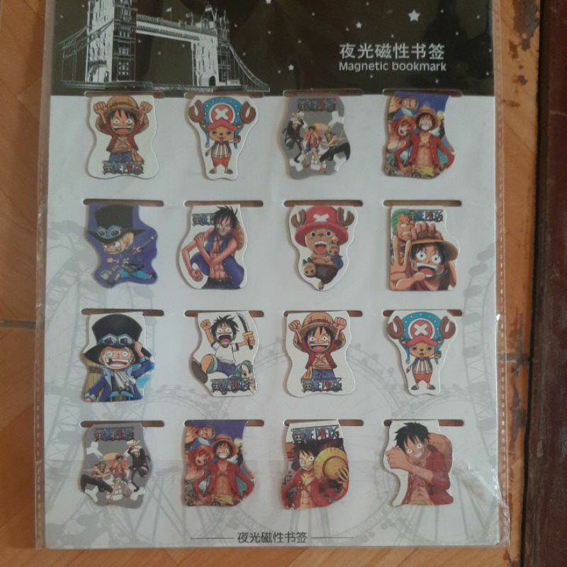 Bookmark Nam Châm Hình One Piece (Có nhiều option lựa chọn)