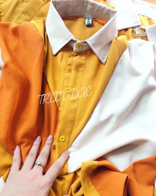 [GIÁ HUỶ DIỆT] Váy sơ mi suông pha màu cao cấp (kèm video + ảnh thật) | BigBuy360 - bigbuy360.vn