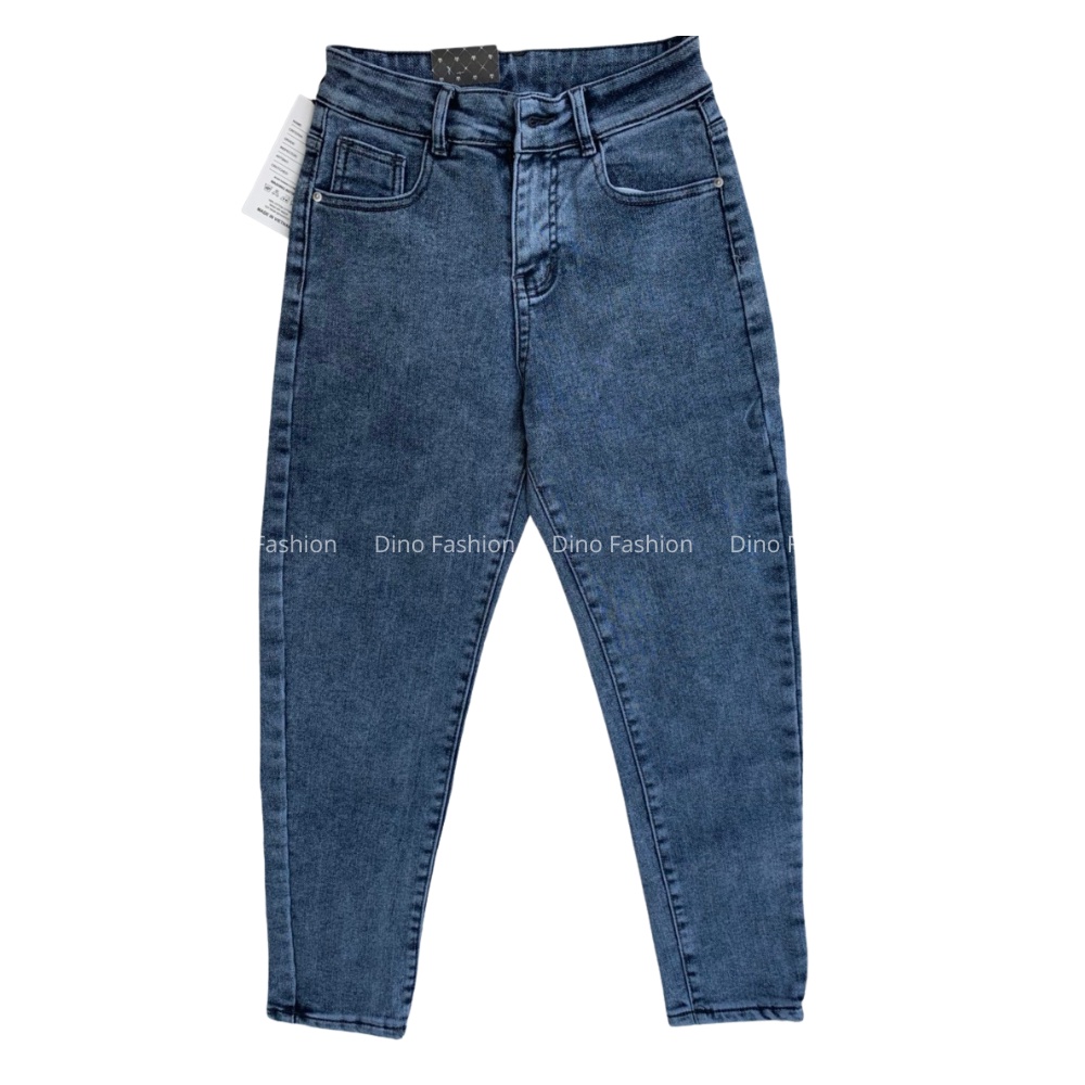 Quần Bò Nữ Baggy Dáng Lỡ Màu Ghi Đá Dino Fashion Hàng Cao Cấp, Dày Dặn, Siêu Nâng Mông, Kéo Dài Chân BY93,87