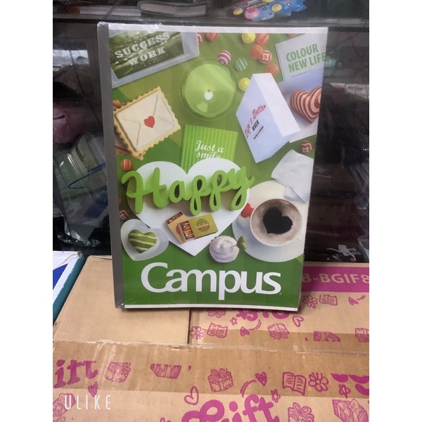 5 quyển vở kẻ ngang campus gift 80 trang