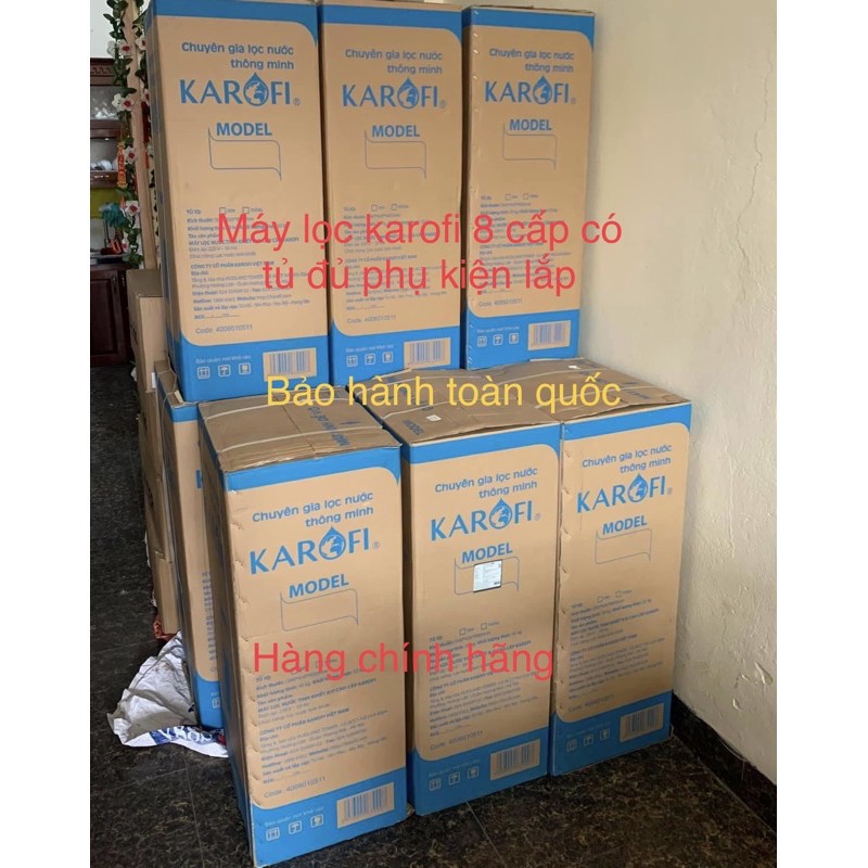 Máy lọc nước Karofi 8 cấp KT - ERO80 ♥ Máy Karofi 8 Cấp Có Tủ  👉 Máy Lọc Nước RO
