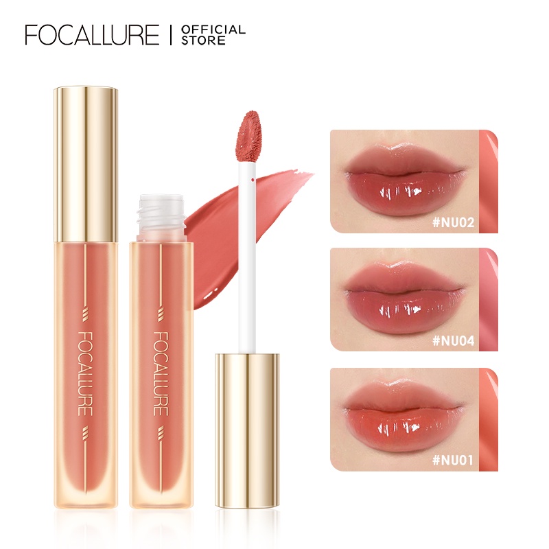 Focallure #Son Bóng Dạng Lỏng Không Dính Lâu Trôi Màu Hổ Phách