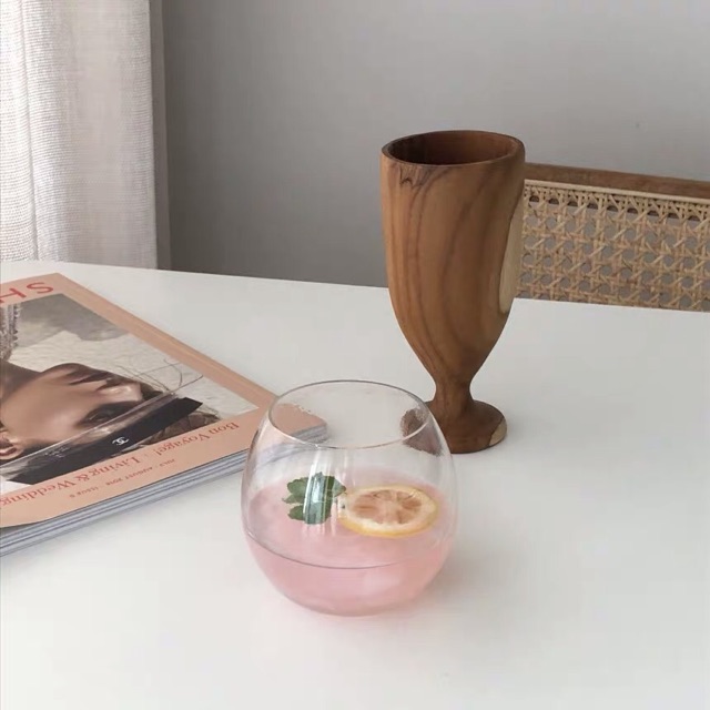 LY CỐC THỦY TINH TRÒN BONBON, ĐÁY MỎNG PHONG CÁCH HÀN QUỐC | BigBuy360 - bigbuy360.vn