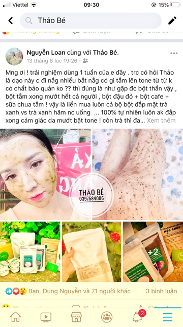 Combo Trắng Da An Toàn: Trà xanh_Đậu đỏ_ Cafe Handmade. | BigBuy360 - bigbuy360.vn