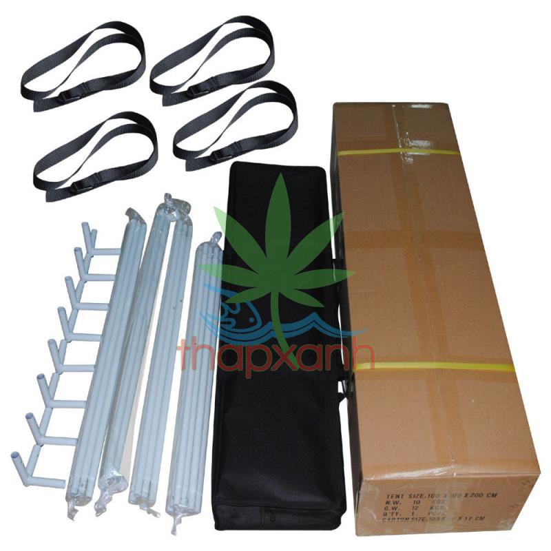 Lều trồng cây 150*150*200 cm, Nhà trồng nấm, Vải 600D phản quang, Grow tent