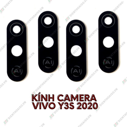 Mặt kính camera vivo y3s có sẵn keo