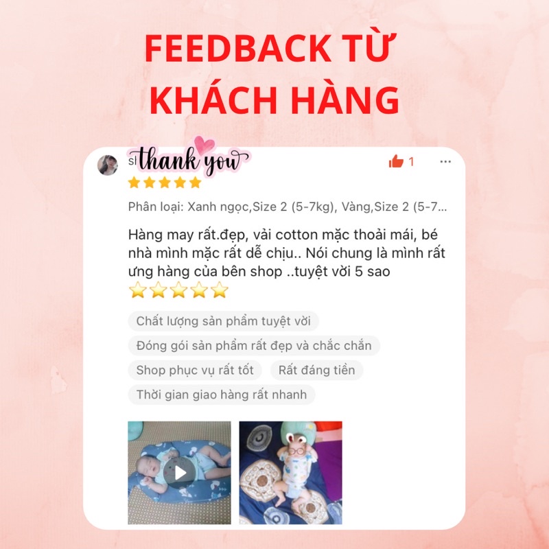 Áo ngắn tay sơ sinh (3-8kg), Áo cổ tim vạt chéo Minkymom baby