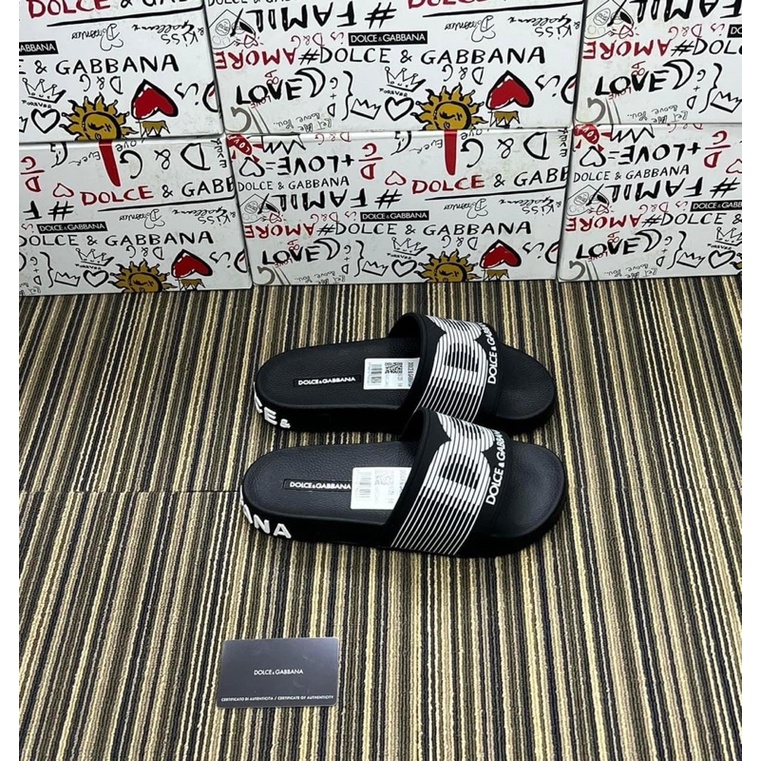 Dép Lê Quai Ngang Nam hoạ tiết logo Dg hàng cao cấp Fullbox new