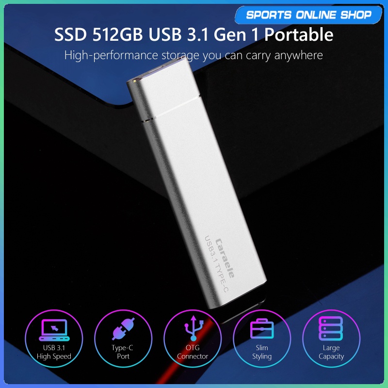 Cáp Chuyển Dữ Liệu Ssd Usb3.1 Hợp Kim Nhôm S3 Cho Điện Thoại Android / Pc / Laptop | BigBuy360 - bigbuy360.vn