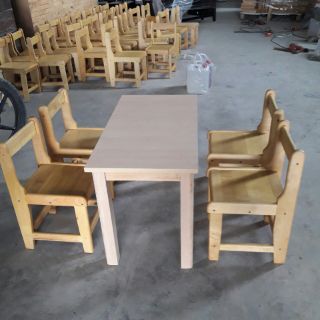 Ghế gỗ thông nhập khẩu 30cm