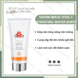 Tinh chất dưỡng ẩm sáng da chống lão hóa, Serum khóa nước IMAGE Skincare VITAL C Hydrating Water Burst