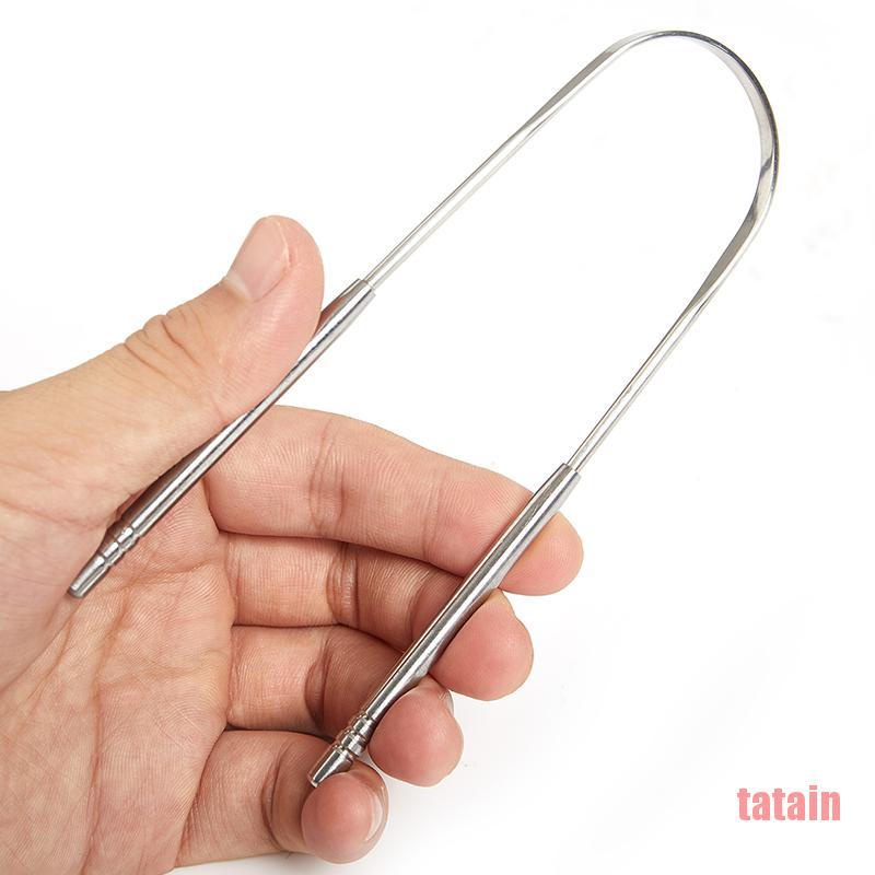 [Hàng mới về] Bộ 3 dụng cụ cạo lưỡi bằng thép không gỉ nhỏ gọn tiện dụng