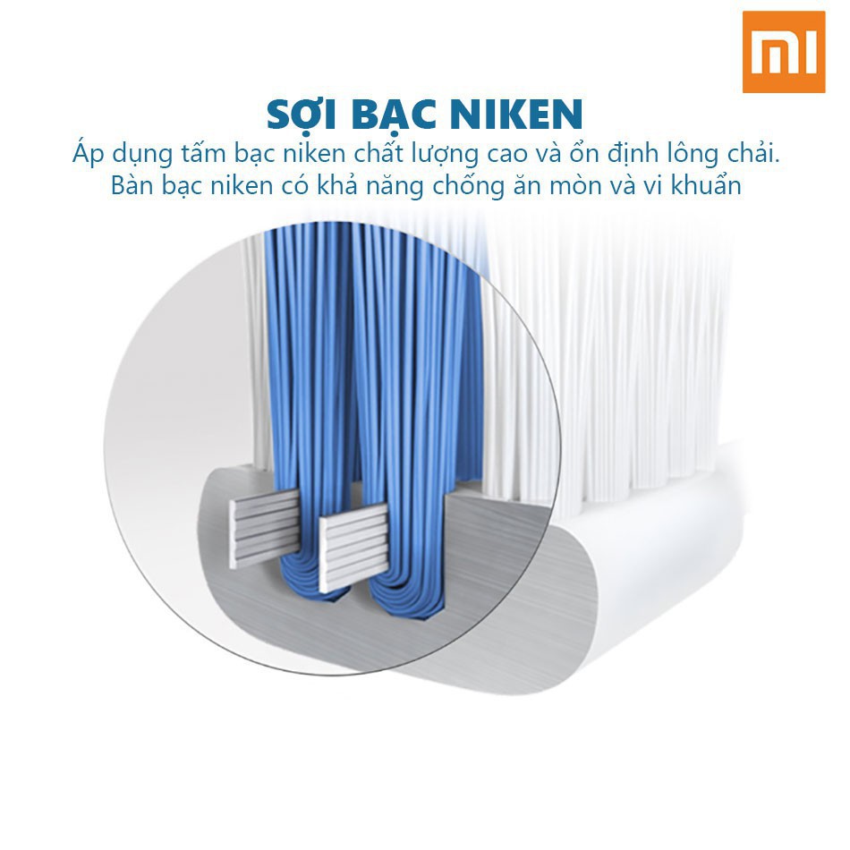 Bộ 2 bàn chải thay thế cho bàn chải điện Xiaomi Youpin Dr-Bei BET C01Sonic loại sạch EB-N0202