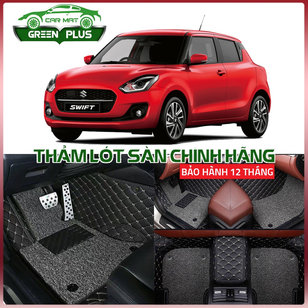 Thảm lót sàn ô tô 6D Suzuki Swift 2013-2020 chống nước, không mùi, phủ kín 90% sàn xe