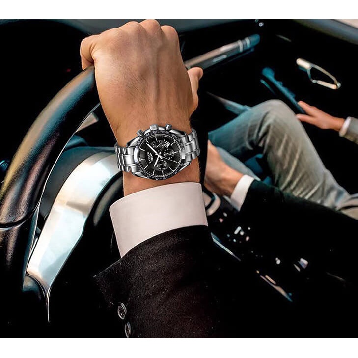 Đồng hồ nam chính hãng KASSAW K851-1 Kính sapphire ,chống xước,Chống nước ,BH 24 tháng,Máy cơ (Automatic) ,dây kim loại