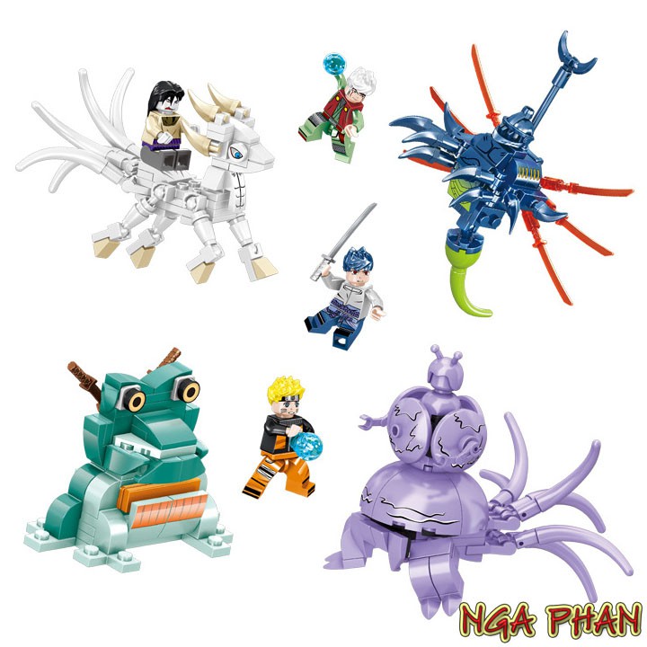 Linh Thú Đại Chiến Ninja Naruto Đồ Chơi Xếp Hình Lắp Ráp Lego PRCK
