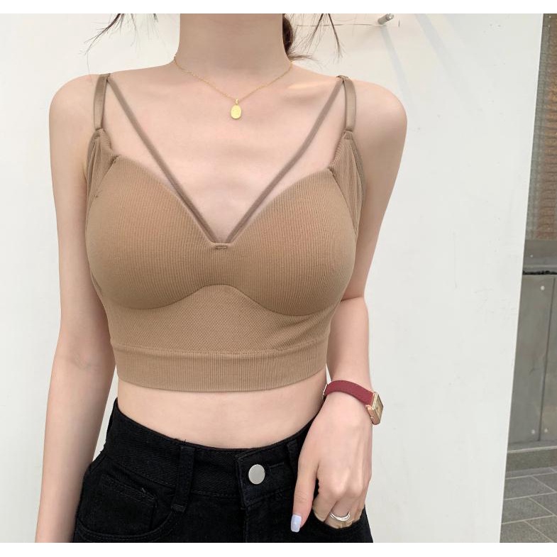 197372 Áo Lót Dây Chéo Lưng Có Thể Điều Chỉnh Chất Liệu Cao Su Latex