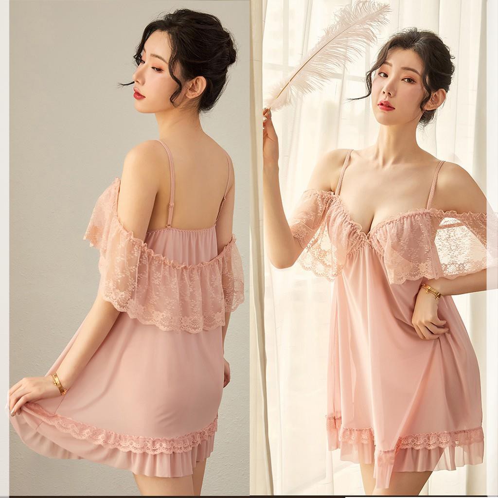 [Siêu Xinh - Sang Đẹp] ❤HOT ❤ váy ngủ thun lưới ren -đầm ngủ sexy cao cấp B1040 | BigBuy360 - bigbuy360.vn