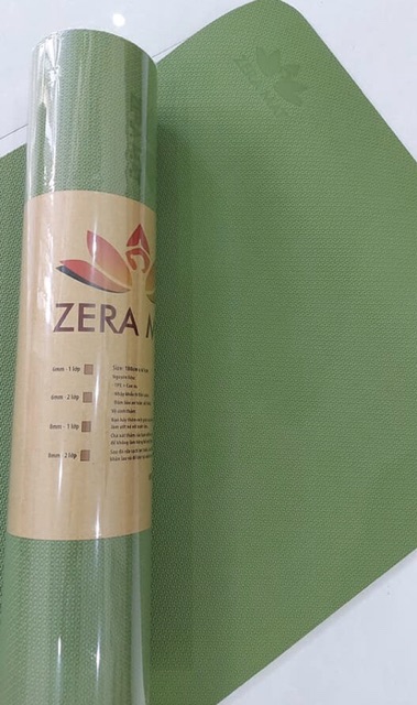 Thảm Yoga hiệu Zera mat 1 lớp 6mm  + Tặng túi Zera Mat