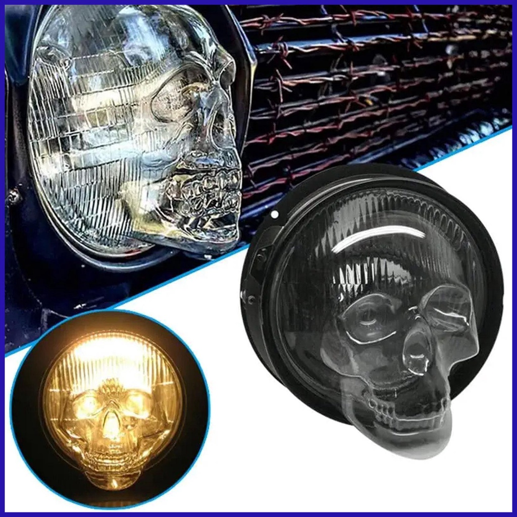 Ốp Đèn Pha Xe Hơi Hình Đầu Lâu Độc Đáo