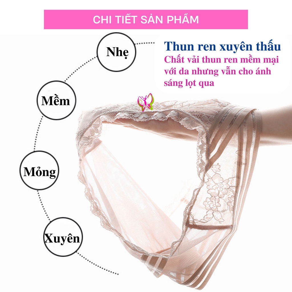Quần lót nữ sexy ren kiểu cao cấp, trẻ trung, thoải mái, thoát mát (MS 03093) Anna Shop