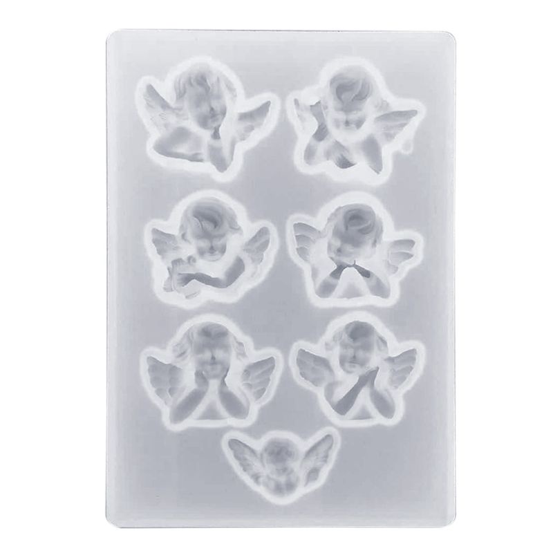 [Hàng mới về] Khuôn tạo hình thiên thần nhỏ làm trang sức DIY bằng silicon