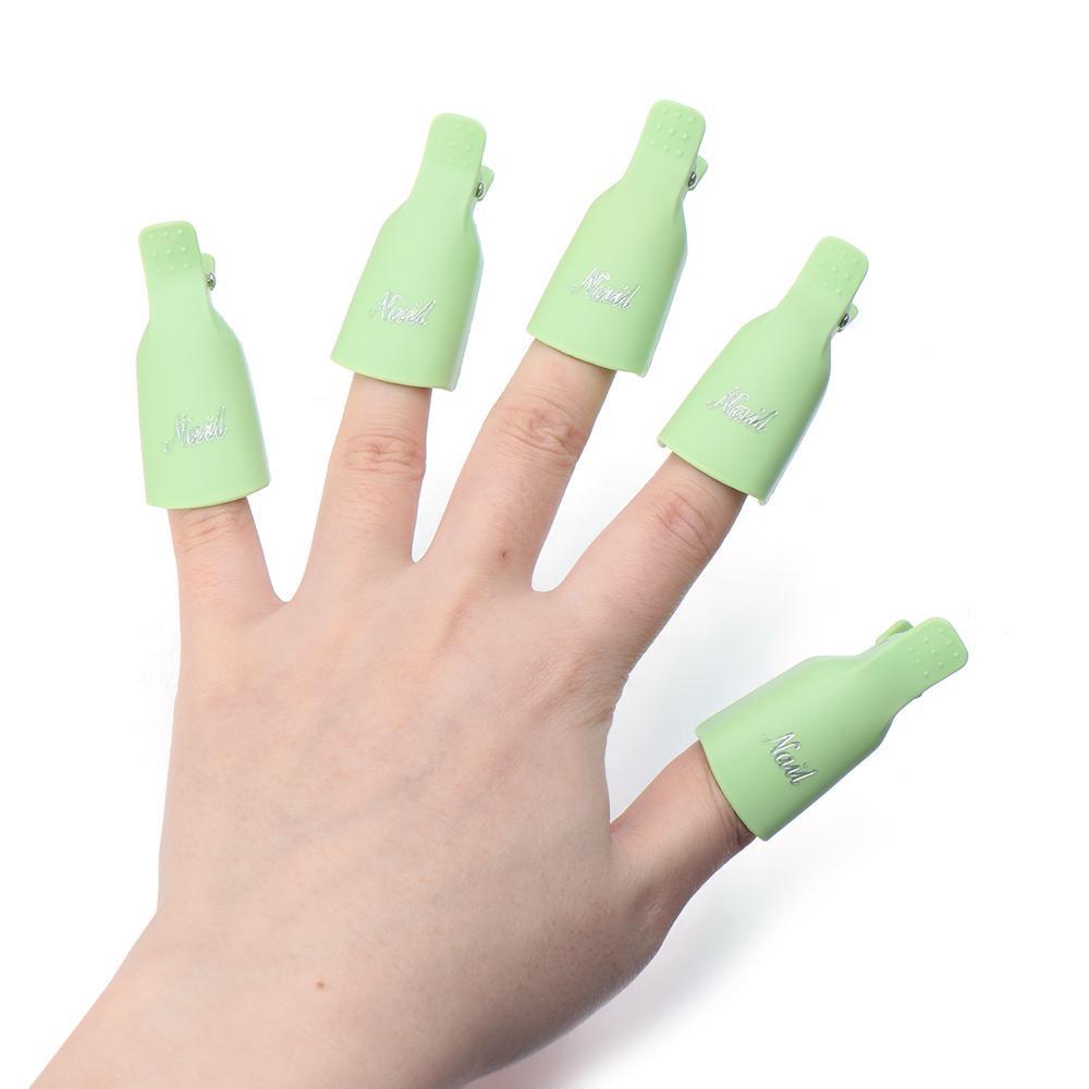 Kẹp Tẩy Sơn Móng Tay Bằng Nhựa 9 Màu