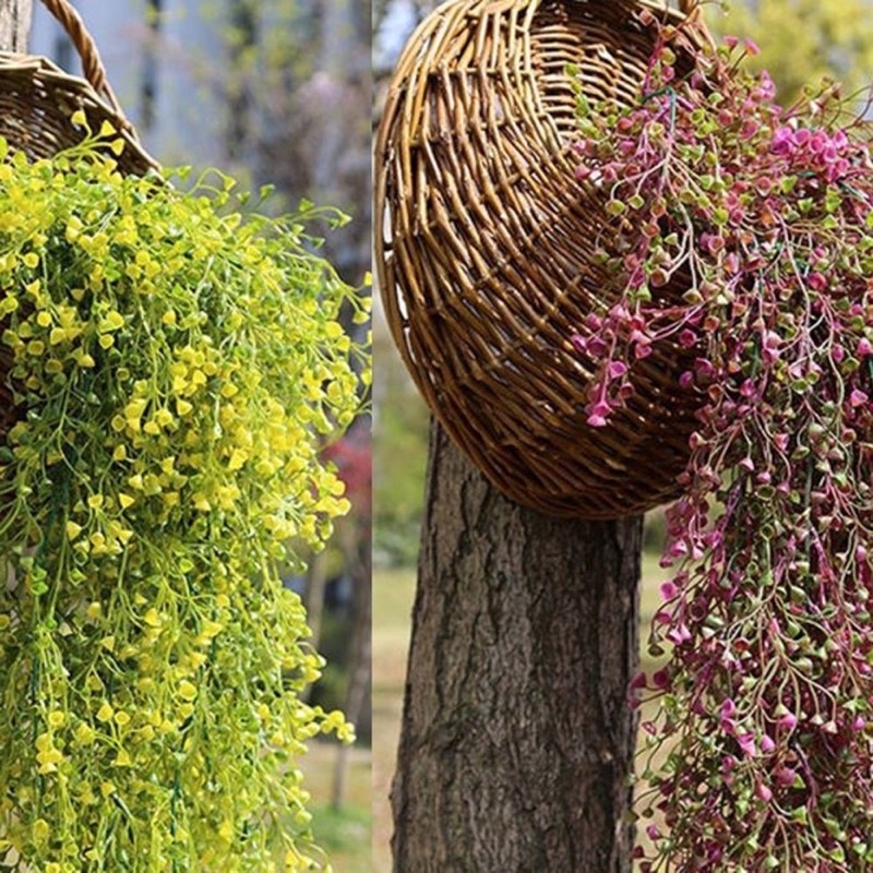 Hoa nhựa -cụm rủ treo tường-cụm chuông rủ trang trí ,decor ,điểm bình hoa