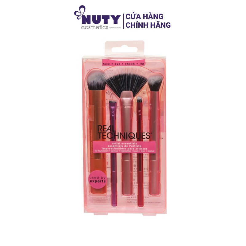 Bộ Cọ Trang Điểm 5 Món Real Techniques Artist Essentials (5 pcs)