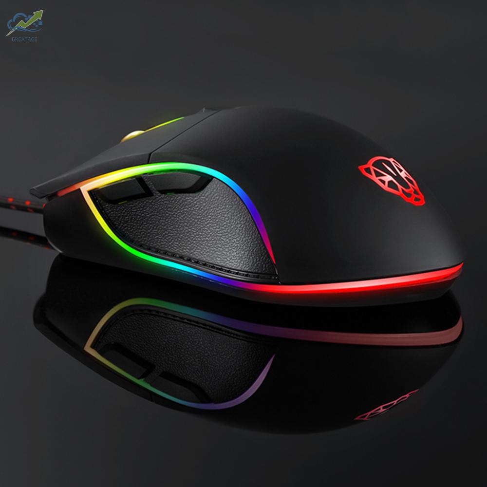 Chuột Quang Gaming Motospeed V30 6 Nút Bấm 3500dpi Có Đèn Led