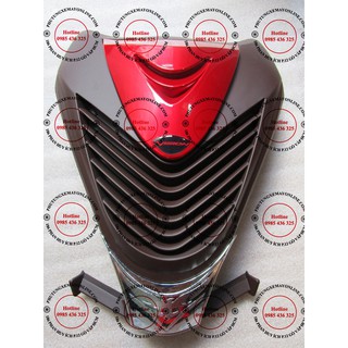 MẶT NẠ XE VISION KIỂU SH ( màu đỏ tươi - viền nâu ) đời 2014 - 2019