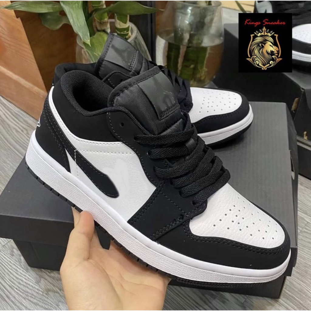 Giày thể thao Sneakers nam nữ đen trắng cổ thấp giá rẻ dễ phối đồ full sz 35-44