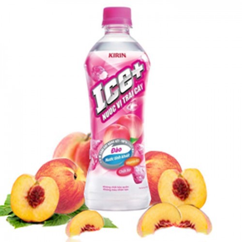 Nước Trái Cây Ice+ Kirin Vị Đào 490ml