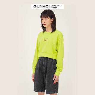 Áo thun croptop nữ tay dài GUMAC đủ màu, phong cách cá tính, ATB313