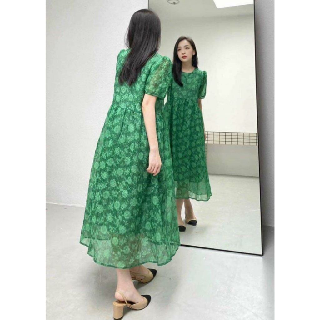 Váy bầu dáng xuông thời trang thiết kế công sở xinh xắn mặc đi chơi đi làm Mom and Baby M548