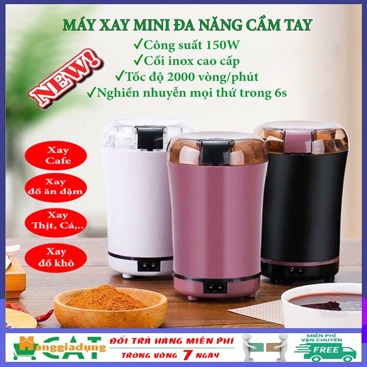 [Loại tốt] Máy xay mini cầm tay công suất 150W, máy xay đồ ăn dặm, xay cà phê, xay thịt cá, xay ớt, xay nhuyễn mọi thứ